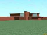 Casa de campo de ladrillo, perspectiva